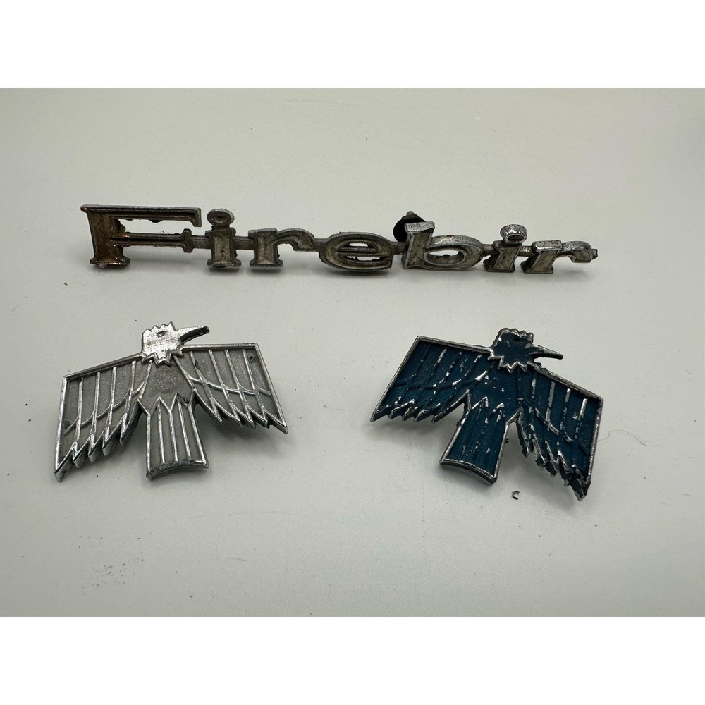1967-69 Pontiac Firebird Original Metal Emblems Badges?